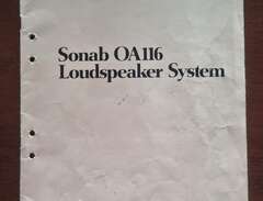 Sonab OA 116 högtalare