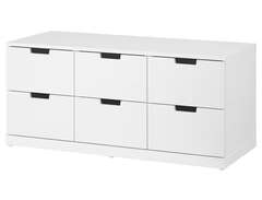 IKEA NORDLI Byrå med 6 lådor