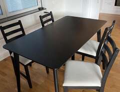 Köksbord med 4 stolar, LISABO
