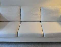Vit IKEA 3-sits soffa