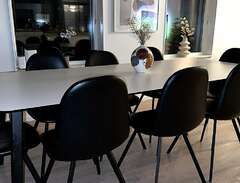 ILVA matbord + 8 stolar
