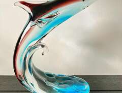 Dekorativ glasdelfin