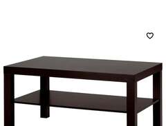 Soffbord, svartbrun, 90x55cm