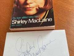 Bok och autograf av Shirley...