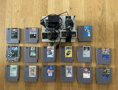 Nintendo 8 bit NES med 15 spel