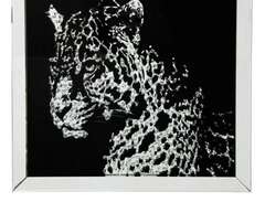Spegeltavla 80×80 leopard