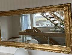 Mycket fin spegel med guldr...