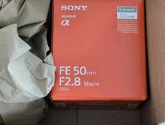 Nytt Sony FE 50mm f2.8 Macro
