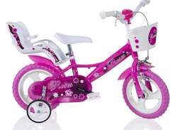 Rosa barncykel 12" för 3-5år