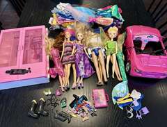 Barbie, Barbie bil, kläder...