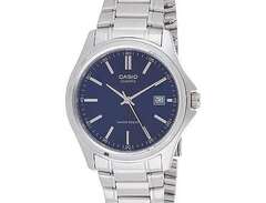 CASIO Silver and Blue Watch...