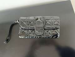 Faux Patent Leather Clutch