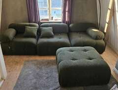 Snygg grön soffa