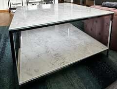 Soffbord marmormönstrat glas