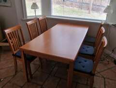 bord och 6 stolar