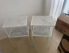 2 Sängbord/ sidebord marmor