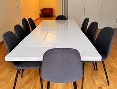 Konferansbord + 9 stolar