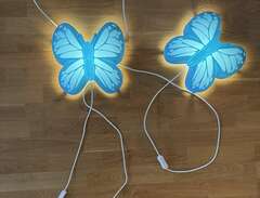 Vägglampor 2st fjärilar