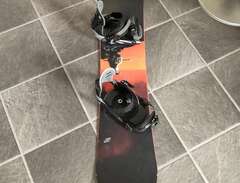 Snowboard 122 cm inkl bindning
