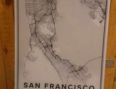 MAP SAN FRANCISCO WHITE