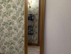 Guldfärgad spegel, 180* 42 cm