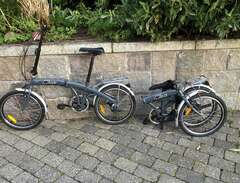 2 st hopfällbara cyklar