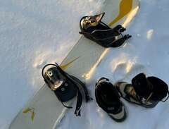 Snowboard med bindningar oc...