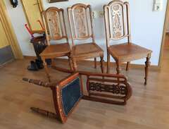 4 stolar välgjorda stolar i...