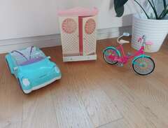 Barbie - cykel, bil och gar...