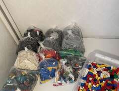 Lego massor sorterade bitar