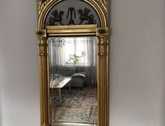 Antik spegel & Bord från He...