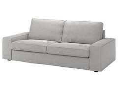 Kivik 3-sits soffa med fotp...