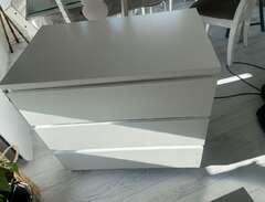 Ikea Malm byrå vit 3 lådor