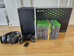 Xbox Series X med tillbehör...