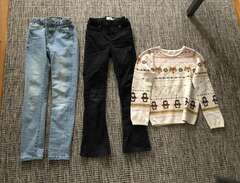 Jeans och stickad tröja 134...