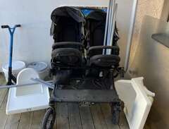 Vagn och barnstol bortskänkes