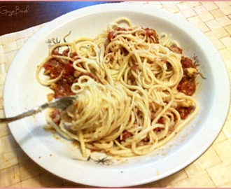 Włoskie spaghetti bez mięsa
