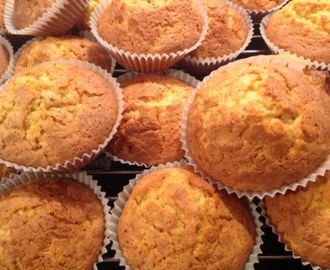 Grove muffins med eple