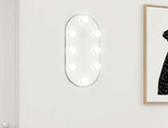 Spegel med LED-lampor 40x20...