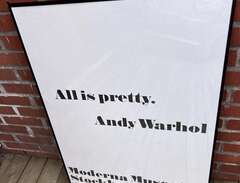 Andy Warhol poster med ram...