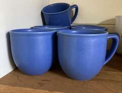 Höganäs keramik porslin blå