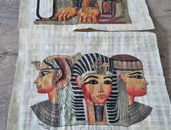 Två papyrus tavlor Egypt