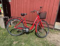 röd cykeln
