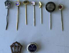 Vintage retro pins, medaljer
