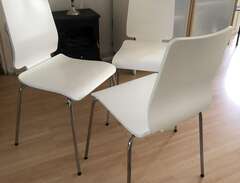 3st vit stilrena stolar