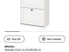 skolskåp Ikea, vitt