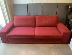 Ikea Kivik Röd soffa 3-sits