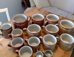 Keramik Tekoppar/ Soppskål