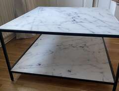 soffbord  marmor glas