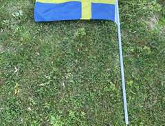 Sverigeflagga med stång til...